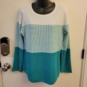 Christopher and Banks Teal Ombre-ish Sweater